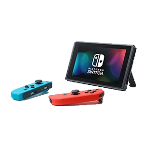 Switch V2 Neon Blue  Neon Red With Ring Fit Adventure